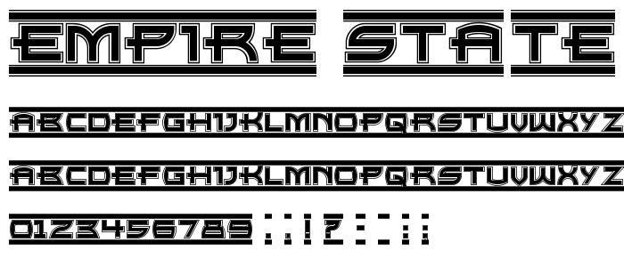 Empire State NF font